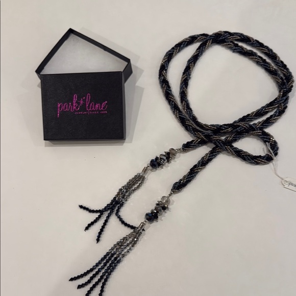 Park Lane Black Bohemian Necklace with Metal Accents - Picture 2 of 2